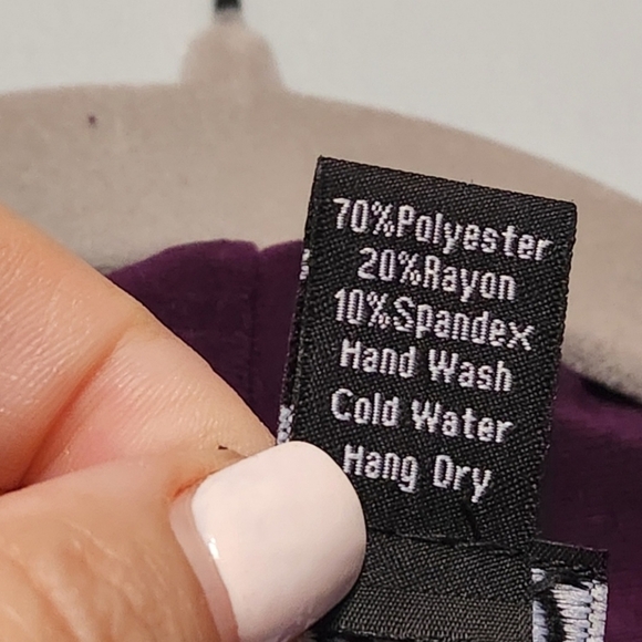 CLARA SUN WOO Dress Womens Small Purple Cold Shoulder Turtleneck Stretch Knit US - Picture 8 of 9